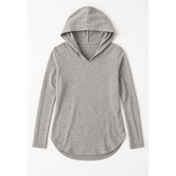 Aerie Sweaters - Aerie Just Add Leggings Gray Hoodie Women’s Small Soft Knit Sweater Long Sleeve